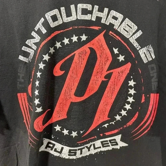 AJ Styles WWE  Wrestling T Shirt - Picture 4 of 7